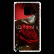 Coque Samsung Galaxy Note Edge Belle rose rouge 500