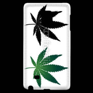 Coque Samsung Galaxy Note Edge Double feuilles de cannabis