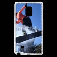 Coque Samsung Galaxy Note Edge Saut en Snowboard