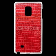 Coque Samsung Galaxy Note Edge Effet crocodile rouge