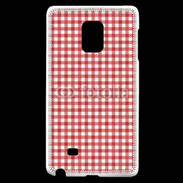 Coque Samsung Galaxy Note Edge Effet vichy rouge et blanc