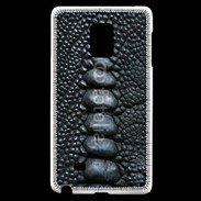 Coque Samsung Galaxy Note Edge Effet crocodile noir