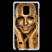 Coque Samsung Galaxy Note Edge Femme couleur or