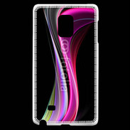 Coque Samsung Galaxy Note Edge Abstract multicolor sur fond noir