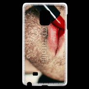 Coque Samsung Galaxy Note Edge bouche homme rouge
