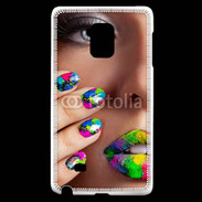 Coque Samsung Galaxy Note Edge Bouche et ongles multicouleurs 5
