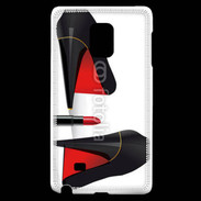 Coque Samsung Galaxy Note Edge Escarpins et tube de rouge à lèvres
