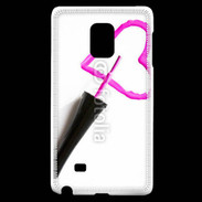 Coque Samsung Galaxy Note Edge Coeur avec vernis à ongle 50
