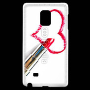 Coque Samsung Galaxy Note Edge Coeur avec rouge à lèvres