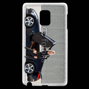 Coque Samsung Galaxy Note Edge Femme blonde sexy voiture noire 3