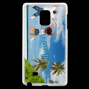 Coque Samsung Galaxy Note Edge Couple sautant devant la mer