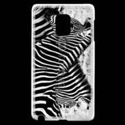 Coque Samsung Galaxy Note Edge Zèbre en noir et blanc