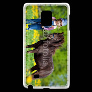 Coque Samsung Galaxy Note Edge Petite fille avec son poney