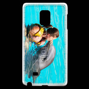 Coque Samsung Galaxy Note Edge Bisou de dauphin