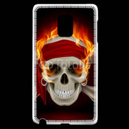 Coque Samsung Galaxy Note Edge Tête de mort en flamme