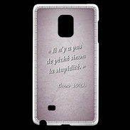 Coque Samsung Galaxy Note Edge Pêché stupidité Rose Citation Oscar Wilde