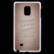 Coque Samsung Galaxy Note Edge Pêché stupidité Rouge Citation Oscar Wilde