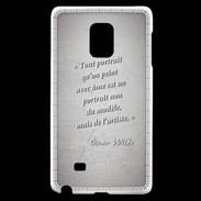 Coque Samsung Galaxy Note Edge Portrait Ame Gris Citation Oscar Wilde