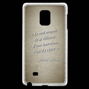 Coque Samsung Galaxy Note Edge Tentation Sepia Citation Oscar Wilde