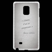 Coque Samsung Galaxy Note Edge Aimer Gris Citation Oscar Wilde