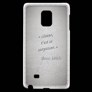 Coque Samsung Galaxy Note Edge Aimer Gris Citation Oscar Wilde