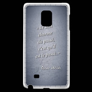 Coque Samsung Galaxy Note Edge Charme passé Bleu Citation Oscar Wilde