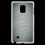 Coque Samsung Galaxy Note Edge Conscience Vert Citation Oscar Wilde