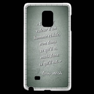 Coque Samsung Galaxy Note Edge Vraie valeur Vert Citation Oscar Wilde