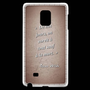 Coque Samsung Galaxy Note Edge Survie mort Rouge Citation Oscar Wilde