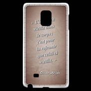 Coque Samsung Galaxy Note Edge Ame nait Rouge Citation Oscar Wilde