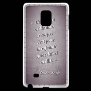 Coque Samsung Galaxy Note Edge Ame nait Violet Citation Oscar Wilde