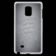 Coque Samsung Galaxy Note Edge Ami poignardée Noir Citation Oscar Wilde