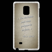 Coque Samsung Galaxy Note Edge Ami poignardée Sepia Citation Oscar Wilde