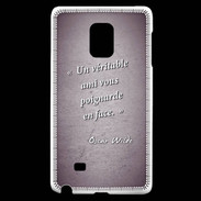 Coque Samsung Galaxy Note Edge Ami poignardée Violet Citation Oscar Wilde