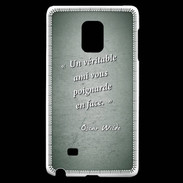 Coque Samsung Galaxy Note Edge Ami poignardée Vert Citation Oscar Wilde
