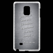 Coque Samsung Galaxy Note Edge Avis gens Noir Citation Oscar Wilde