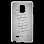 Coque Samsung Galaxy Note Edge Bons heureux Gris Citation Oscar Wilde