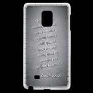 Coque Samsung Galaxy Note Edge Bons heureux Noir Citation Oscar Wilde