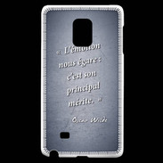 Coque Samsung Galaxy Note Edge Emotion égarée Bleu Citation Oscar Wilde
