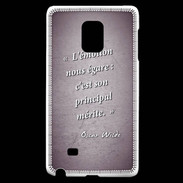 Coque Samsung Galaxy Note Edge Emotion égarée Violet Citation Oscar Wilde