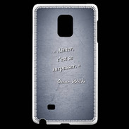 Coque Samsung Galaxy Note Edge Aimer Bleu Citation Oscar Wilde