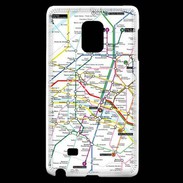 Coque Samsung Galaxy Note Edge Plan de métro de Paris