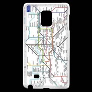 Coque Samsung Galaxy Note Edge Plan de métro de Londres