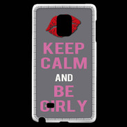 Coque Samsung Galaxy Note Edge Keep Calm Girl Gris