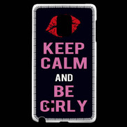 Coque Samsung Galaxy Note Edge Keep Calm Girly Noir