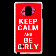 Coque Samsung Galaxy Note Edge Keep calm Girly Rouge