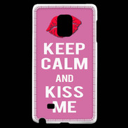 Coque Samsung Galaxy Note Edge Keep Calm Kiss me Rose