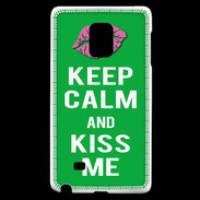 Coque Samsung Galaxy Note Edge Keep Calm Kiss me Vert