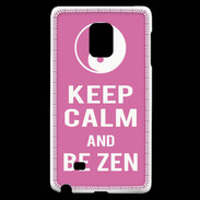 Coque Samsung Galaxy Note Edge Keep Calm Be Zen Rose