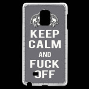 Coque Samsung Galaxy Note Edge Keep Calm Fuck Off Gris